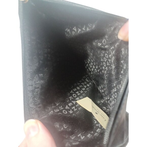 NWOT New Kate Spade Leather Wristlet Clutch Zipper Pouch Black and Gold - Picture 5 of 8